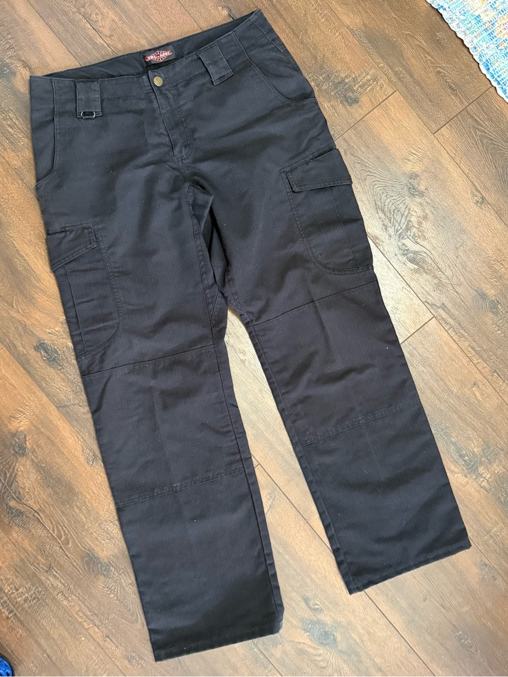 Tru Spec Black Boot-Cut Low Rise Cargo Pants Sz  8